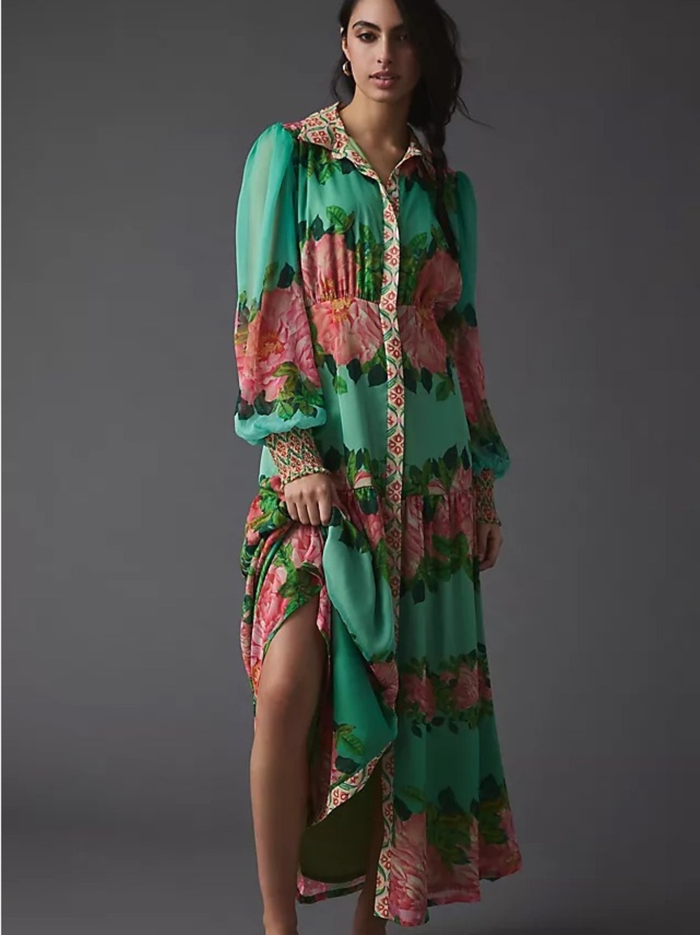 VINEET BAHL Maxi Shirt Dress